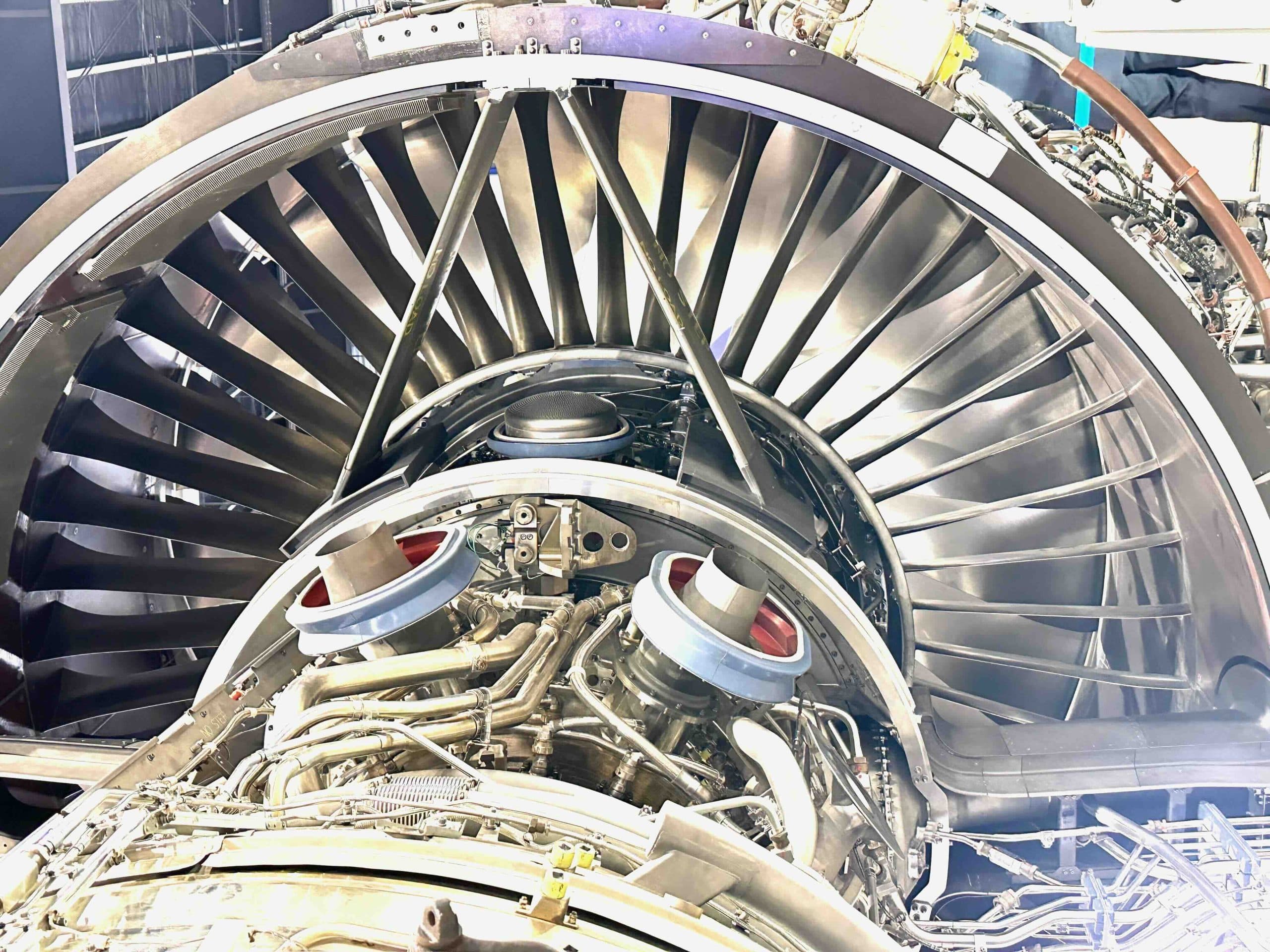 Looking into the core of a jet engine